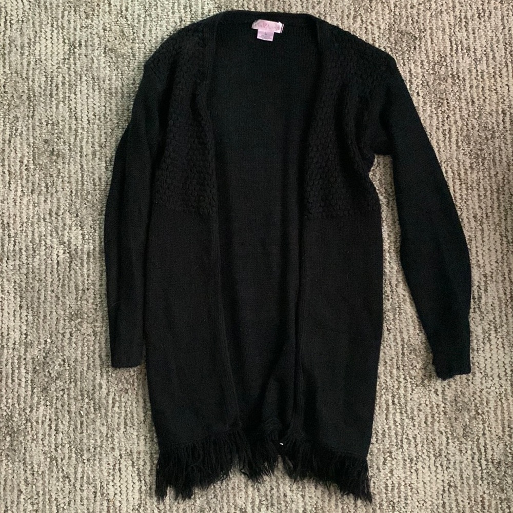 Black sweater cardigan! Size small in juniors.